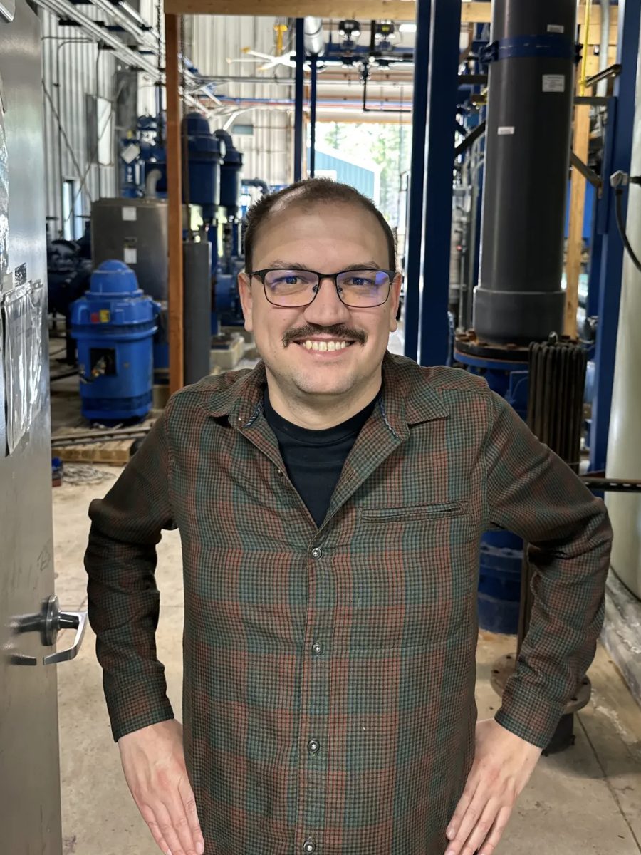 Water operator Will Schultz at a water treatment facility
